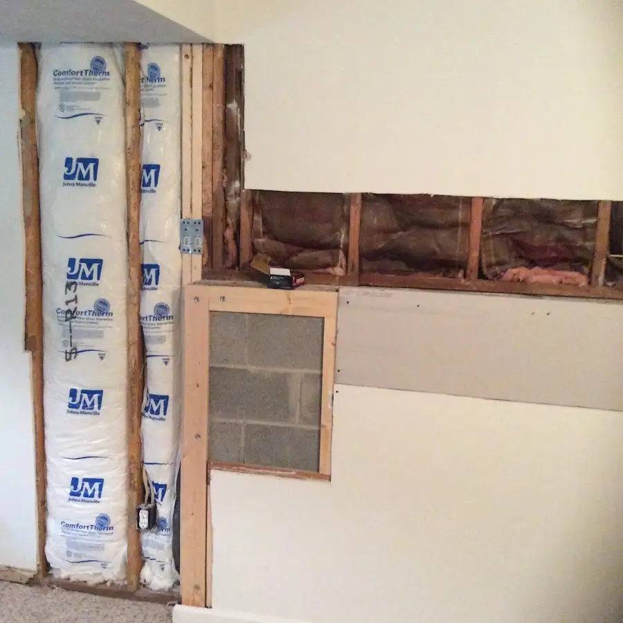 Wall insulation replacement during Contents Cleaning & Restoration in Beacon